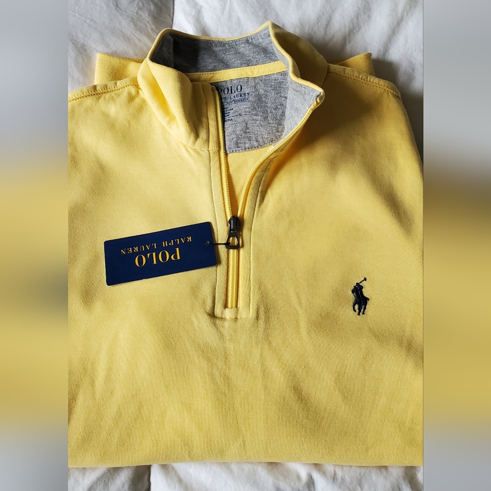 Small size . 1/4 Zip long sleeve sweater
